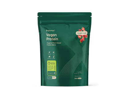 BrainMax® Vegan Protein, Strawberry, 500 g