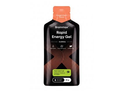 BrainMax® Rapid Energy Gel, Orange & Peach, 65 g