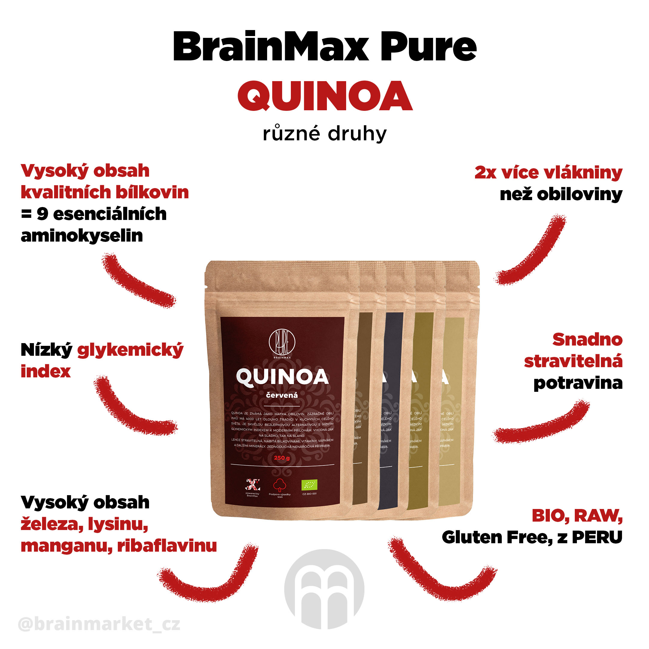 BrainMax Pure Quinoa BIO 250 g