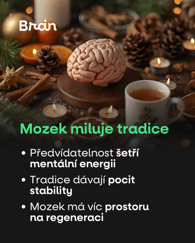 Mozek má rád, když ví, co přijde. 🧠🎁 Tradice a rituály vytváří pocit jistoty a plynulosti a tím přirozeně podporují...
